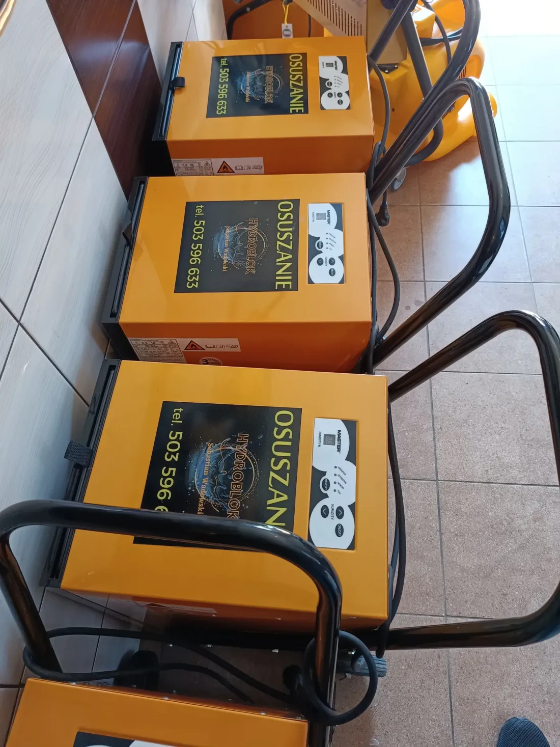 Osuszacze kondensacyjne na wózkach
